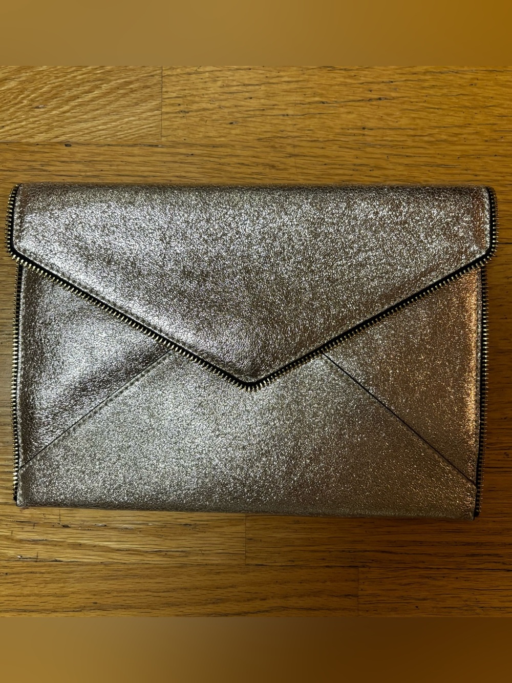 NEW Rebecca Minkoff Metallic Leo Luxury Special Occasion Whimsigoth Clutch Bag L